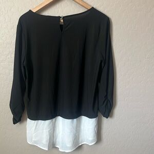Cocomo Black and White Blouse